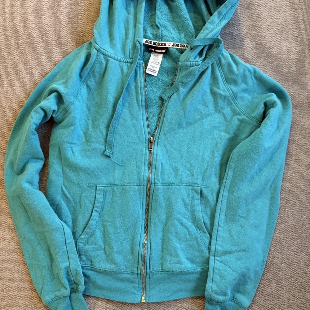 Joe Boxer Teal Hoodie Sweatshirt